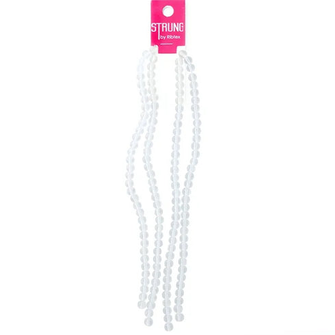 6mm Round Glass Strung Beads (available in 7 colours)
